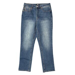 Frye Womens High Rise Straight Leg Jeans Medium Wash Size 6/28